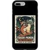 Night Forest Raccoon Humor Custodia per iPhone 7 Plus/8 Plus Panda Incontra il caos nellUFO del procione del cosmo