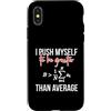 Elevate Your Math Skills Unlock Formula Custodia per iPhone X/XS Mi spingo ad essere maggiore dell'equazione matematica media