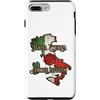 Lakelandwholesale1 Shirt Company Custodia per iPhone 7 Plus/8 Plus Italia Eterna Amore Infinito Italia Mappa Bandiera Grafica