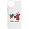 Lakelandwholesale1 Shirt Company Custodia per iPhone 14 Plus Sicilia Orgoglio Siciliano Mappa Bandiera Italia Sicilia Grafica