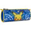 Seven Astuccio Tombolotto Pokemon, Blu, Apertura con zip, Accessori Scuola, Accessori Zaino, Scuola elementare e media, Bambino, Bambina
