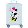 Disney Valigia cabina Disney Minnie Bold Blu 38x55x20 cm ABS rigido Chiusura laterale a combinazione 35L 2 kg 4 doppie ruote bagaglio a mano
