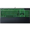 Razer Ornata V3 X - Tastiera a membrana a basso profilo Chroma RGB (interruttore ibrido a membrana, poggiapolsi ergonomico) US Layout | Nero