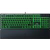 Razer Ornata V3 X - Tastiera a membrana a basso profilo con Razer Chroma RGB (interruttore ibrido a membrana, poggiapolsi ergonomico) QWERTY Tastiera Italiana | Nero