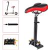StarTech Sella per e-scooter - Sedile ammortizzante - Altezza 40-60 cm - Sella 26×16 cm - Per larghezza pedale 14-15,2 cm - Supporto 9-10 mm -Poliuretano+ lega di alluminio