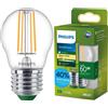 Philips Lampadina LED E27 Sfera P45 3,8 W = 60 W 806 lm 212 lm/W 2700 K Calda 300° CLASSE A UltraEfficient Philips