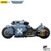 Joy Toy Warhammer 40.000, motocicletta da combattimento modello "Raider" dei Space Wolves, con due fucili a proiettili "bolt" collegati, scala 22 cm