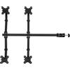 StarTech Supporto per monitor - Morsetto da tavolo - Per 4 monitor - Dimensioni 25,4-68,6 cm - VESA 75x75/100x100 - Inclinazione ±90°, rotazione 360° - Altezza 0-40 cm - Portata 9 kg per braccio - Nero