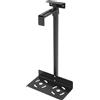 StarTech Supporto per PC - Supporto da parete - Larghezza regolabile 13,5-23,5 cm - Altezza regolabile 5-53 cm - Portata 30 kg - Acciaio laminato a freddo - Design con tubi quadrati - Nero
