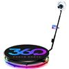 StarTech 360 Fotobox - Piattaforma metallica per selfie da 80 cm - Supporto per fotocamera rotante a 360° - Adatta per 1-7 persone, con una capacità massima di 500 kg - Controllo tramite app e telecomando - Spina di tipo europeo