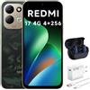 XIAOMI Smartphone Xiaomi REDMI 17 4G, 4GB di RAM, 256GB di memoria, colore verde, display da 6,9 pollici, batteria da 7500mAh, con caricabatterie da 67W e cuffie Bluetooth