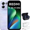 XIAOMI Smartphone Xiaomi REDMI 17 4G, 4GB di RAM, 256GB di memoria, colore viola, display da 6,9 pollici, batteria da 7500mAh, con caricabatterie da 67W e cuffie Bluetooth