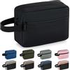 Elviros travel Elviros Beauty Case da Viaggio Uomo Donna, Tessuto Oxford 300D, Nero | 21x7x15cm