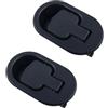 Cldaisy 2 maniglie di ricambio per poltrona reclinabile nera, in plastica ABS, adatte per cavi da 6 mm e 3 mm