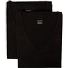 RAGNO T-Shirt Uomo Manica Corta Scollo v Bordino Basso Confezione 2 Capi Eco Cotton Elasticizzato Bipack Articolo 611478
