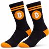 INVIDA Bitcoin Calzini BTC Crypto Sport Calze Uomo Donna Unisex Cotone Bitcoin Logo Halving Formula su Suola, Crypto Merch, Regalo per gli appassionati di Bitcoin