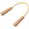 Drawup Estrattore di resistenza con manico in legno di faggio con fasce in lattice naturale per braccio per tricipiti schiena, condizionamento regolabile da 0 a 15 kg, tensione leggera, 320 g