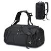 SPAHER 3 in 1 Borsone da Palestra Zaino 40L con Porta Scarpe e Tasca Umida | Borsa Palestra Sportiva Uomo Donna Grande, Borsone Piscina Calcio Impermeabile, Borsa da Nuoto Training, Gym Duffle Bag, Nero