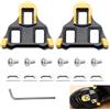 Dbaemu Tacchetti compatibili con pedali Shimano SPD-SL SH11 SH12 SH10, tacchetti per scarpe da ciclismo bici da strada 6 gradi Float set di tacchetti di ricambio con viti e chiave esagonale per ciclismo e
