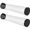 Kichvoe 2 Pezzi Tubo Trasparente per Palline da Golf in Pvc con Coperchio