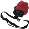 FRCOLOR Sacca Magnesite Arrampicata con Chiusura a Coulisse e Tasca Zip | Tessuto Oxford Rosso, Chiusura Regolabile, Spazio Sicuro per Accessori, Uso in Palestra e Alpinismo