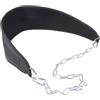 FACAIIO Cintura di sollevamento pesi in nylon con catena in acciaio da 3 mm (catena