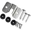 Drawup Supporto per Bersagli da Freccette in Metallo con Viti - Staffa di Montaggio Robusta per Parete o Mobile - Accessori per Freccette Silver 42x28mm