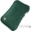 BESPORTBLE Scalda Mani Elettrico USB Portatile Verde Design Cavo e Tessuto | Riscaldamento Rapido, Mantenimento Termico, per Inverno, Regalo Coppia
