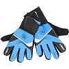 BESPORTBLE Guanti da Portiere per Pu Blu, Antiscivolo e Resistenti | Allenamento e Gara di Calcio, Protezione Mani, Polso Regolabile, Taglio Lattico