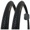 Generico COPPIA COPERTONI BICI DONNA 26 X 1 3 8 NERO 37 590