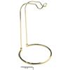 Drawup Supporto portatile per mulinello da pesca, per uso in garage, in acciaio inox, adatto per modelli 3000-12000, versione grande, color oro