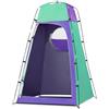 Drawup Tenda da doccia portatile, altezza 210 cm, per campeggio, colore: viola e verde