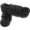 Cabilock Fune Intrecciata 1/2 Pollice, 2 Pezzi in Nylon Nero per Ormeggio | 16 Capi, Asola, Alta Resistenza e Assorbimento Urti, per Barche e Punti di Ancoraggio