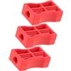 Abaodam 3 Pezzi Morsetto per Tubo Freno Idraulico Bici Clip Freno Plastico Rosso Installazione e Riparazione Bici