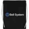 Newtee Bell-System Borsa da Palestra Nera in Cotone Riutilizzabile con Coulisse Black Gym Bag Cotton Reusable Drawstring Sport Bag