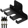 Generico Barbell Storage Rack - Heavy Duty Wall Bar Holder Hanger | Space Saving Dumbbell Rack for Home Gym Fitness Exercise Weightlifting Dumbbell Barbell