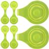 Gadpiparty 6 Pezzi Clip Riflettenti Magnetiche Portatili in PVC Giallo per