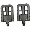 UPKOCH Pedali Pieghevoli per Bici 2 Pezzi Pedali Flat in Metallo e Plastica per Mountain Bike e Bmx Nero Buona Lubrificazione Rotazione Veloce per Commuting e Passeggiate Ricreative