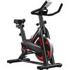Generic Cyclette silenziosa, con resistenza magnetica, stazionaria, per ciclismo al coperto, attrezzature per il fitness in casa, sedile regolabile, allenamento fluido e silenzioso