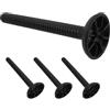 DOITOOL 4 connettori per manubri Kettlebell, colore nero, per palestra domestica | Struttura stabile, resistente all'usura, facile installazione, uso multiuso, dimensioni 26x8cm, allenamento della forza