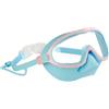 Selvotran Occhialini da nuoto con copertura per il naso e tappi per le orecchie, montatura larga 16 x 6,1 cm, anti-appannamento, lenti trasparenti HD, fibbia a regolazione rapida, per allenamento in