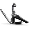 Kyser Quick-Change Capotasto per chitarra acustica a sei corde, Nero Cromato, KG6BC
