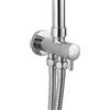 Kibath Deviatore doccia/doccetta per l'attacco a colonna senza rubinetto. Realizzato in ottone con finitura cromata lucida con sistema ceramico