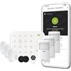 Nivian Sistema di Allarme WiFi con Tastiera e RFID - Kit Antifurto Wireless per Casa o Ufficio - Connessione WiFi, App Tuya, Sensore di Movimento e Porta, Sirena Integrata, Telecomando e 2 Tag RFID
