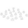 KLAMA 50 ammortizzatori per porta, in plastica trasparente (5 mm)