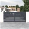 Parama Cancello in alluminio scorrevole 392x176cm grigio freddo