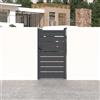 Parama Cancello in alluminio pedonale porta singola a battente 100x176cm grigio freddo