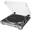 Audio-Technica AT-LP60XUSB Giradischi con trasmissione a cinghia Grigio, Metalli