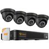 Anlapus H.265+ Kit Videorveglianza Esterna 2MP FHD 1080P, DVR 8CH 500GB,