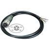 PLANET CBM23F5F120 Nero 1,2 m (5-pin M23 Female to bare - end power cabl IGS-522